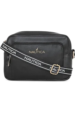 Nautica Brand Logo Printed Structured Sling Bag