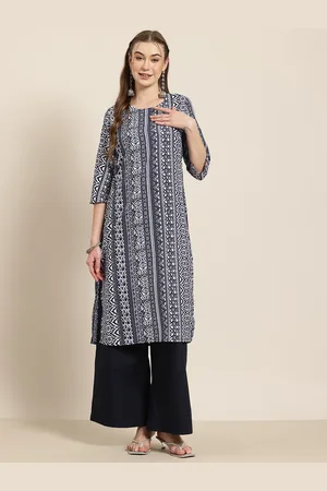 HERE&NOW Geometric Printed Indie Prints Kurta