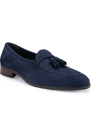 ROSSO BRUNELLO Men Leather Formal Tassel Loafers