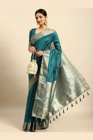DIVASTRI Zari Woven Design Banarasi Saree