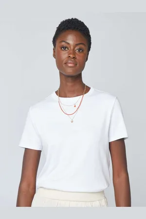 KIABI Women Solid Round Neck Cotton T-shirt