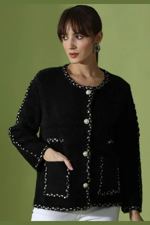 Kalini Long Sleeves Woollen Cardigan