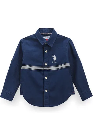 Ralph Lauren Boys Classic Fit Striped Twill Weave Cotton Casual Shirt