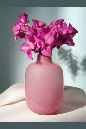 Pure Home and Living Pink Glass Vases