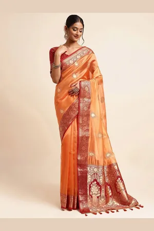 DIVASTRI Paisley Zari Tissue Banarasi Saree