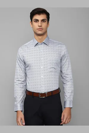 Louis Philippe Men Pure Cotton Slim Fit Abstract Printed Formal Shirt
