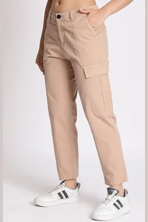 Roadster The Lifestyle Co Cotton Paneled Cargo Trousers