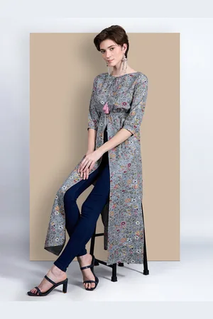 Chemistry Women Floral Elasticated Maxi Work wear Top