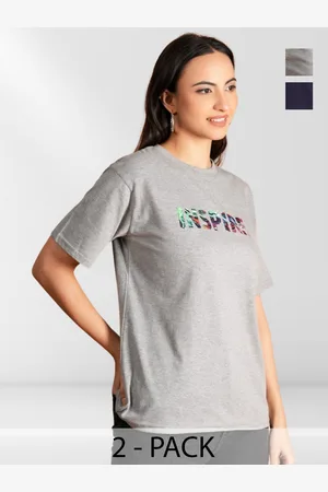 BAESD Women Typography 2 Printed Applique T-shirt