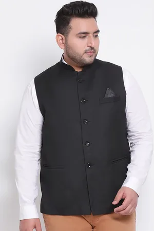 Hangup Men Woven Nehru Jacket