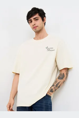 SPYKAR Men Typography Printed Round Neck Cotton Relaxed Fit T-shirt