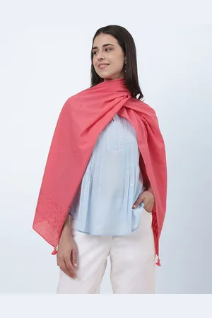 Fabindia Embroidered Cotton Stole