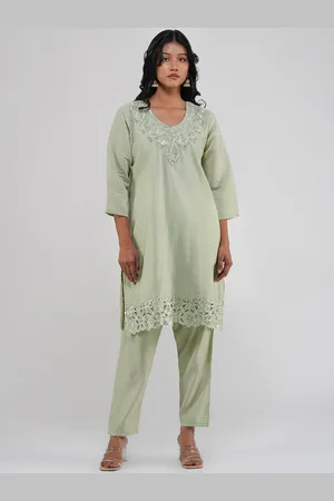 Charitra Women Printed Regular Kurta with Trousers