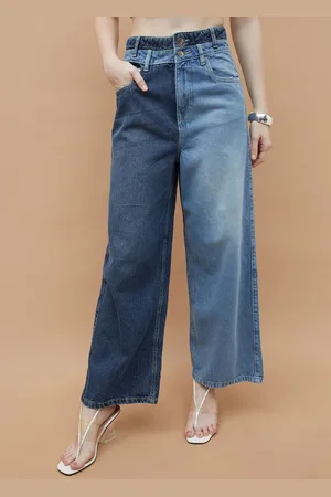 Lifestyle Women Low Distress Light Fade Jeans