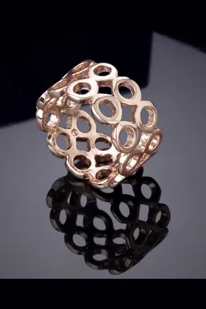 ESTELE Rose Gold-Plated Finger Ring