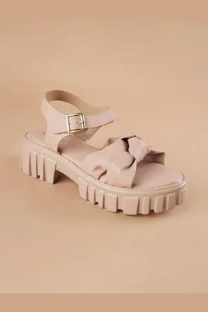 Lifestyle Women Platform Sandals With Bows