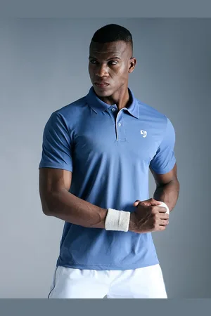 SG Men Solid Polo Collar T-shirt