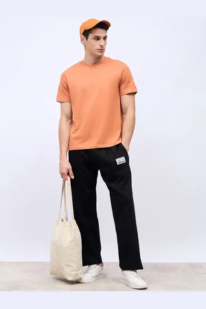 Styli Men Fleece Pintuck Wide Leg Jogger