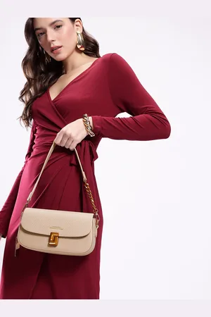 French Connection Textured Structured Shoulder Bag