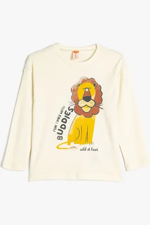 Koton Boys Graphic Printed Round Neck Cotton T-shirt
