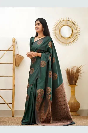 Moda Rapido Woven Design Zari Silk Blend Banarasi Saree