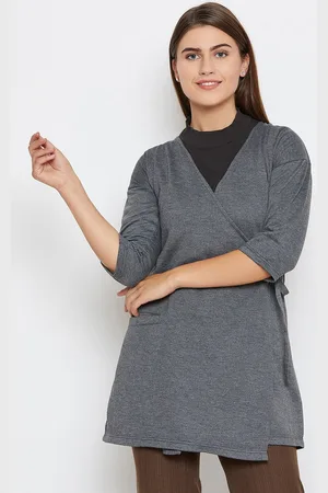 BAESD Tie Up Woollen Shrug