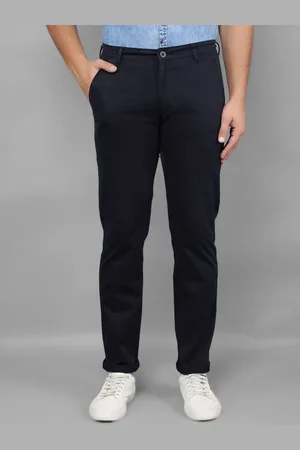 Canary London Men Smart Slim Fit Mid-Rise Wrinkle Free Trousers