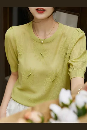 Stylecast Women Puff Sleeves T-shirt