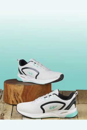 Campus Men White Mesh Running Shoes