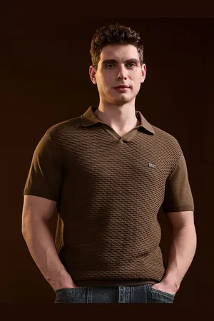 The Bear House Men Polo Collar Slim Fit T-shirt