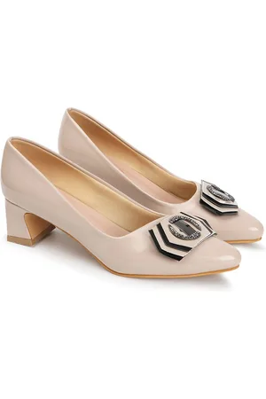 Mast & Harbour Textured Party Block Sandals with Buckles