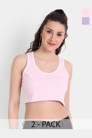 Color Capital Pack Of 2 Cotton Tank Crop Top