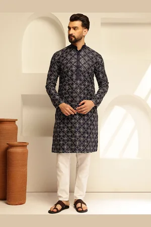 SOJANYA Floral Embroidered Thread Work Cotton Silk Straight Kurta