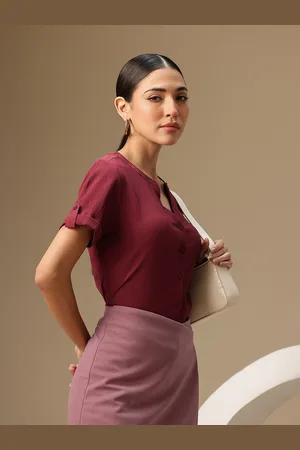 Chemistry Comfort Textured Collarless Casual Shirt