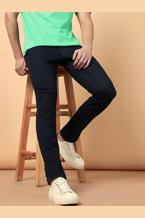 Wrangler Men Mid Rise Skanders Slim Fit Clean Look Stretchable Jeans