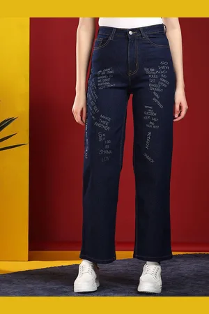 KOTTY Women Jean Straight Fit High-Rise Stretchable Jeans