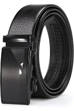 Provogue Men Textured Slider Buckle Belt