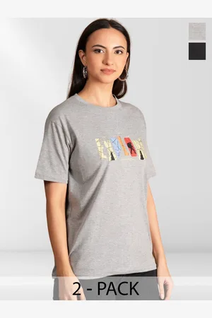 Metronaut Women Typography 2 Printed Applique T-shirt