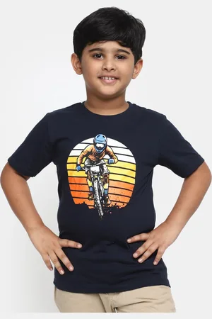 V-Mart Boys Boys Typography Printed Cotton T-Shirt