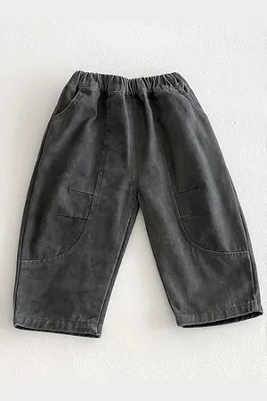 LULU & SKY Boys Straight Fit High-Rise Culottes Trousers