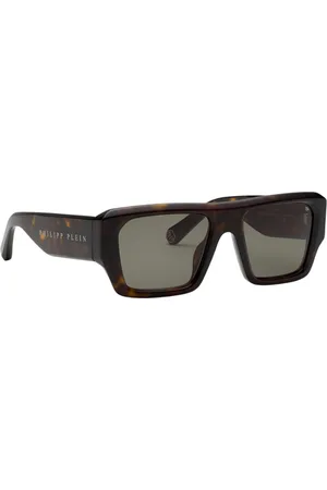 Philipp Plein Men Square Sunglasses with UV Protected Lens SPP14455722SG