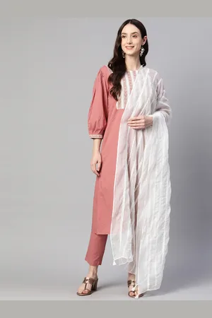 akheri Embroidered Pure Cotton Chikankari Dupatta