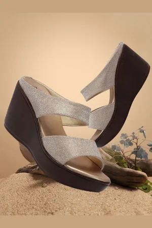 Carlton London Embellished Party Wedge Sandals
