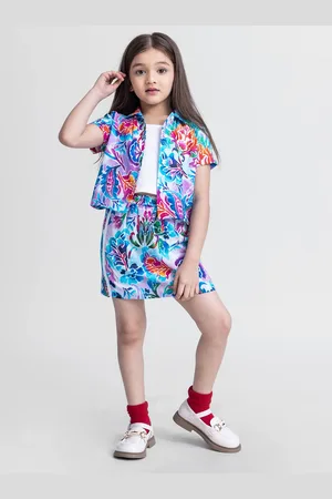 taffykids Girls Printed Shirt with Shorts