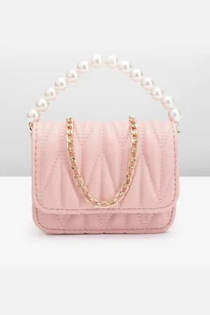 DressBerry Structured Quilted Satchel Bag