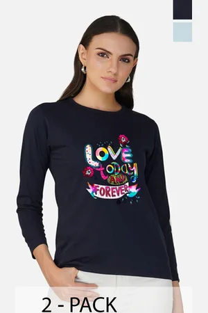 Metronaut Women 2 Printed Bio Finish Applique T-shirt