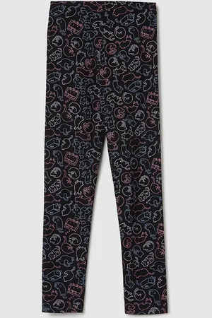 Max Collection Girls Printed Cotton Ankle Length Leggings