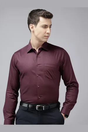 Van Heusen Slim Fit Printed Pure Cotton Formal Shirt