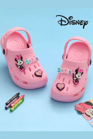 Yellow bee Girls Minnie Mouse Clogs