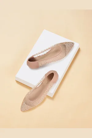Pantaloons Embellished Pointed Toe Ballerinas